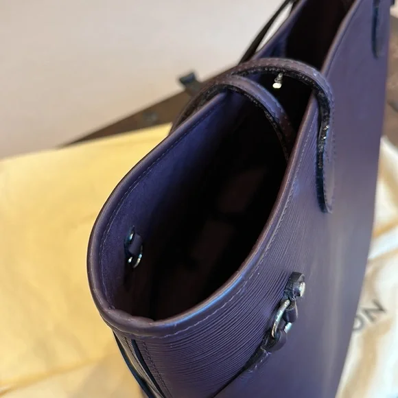 Louis Vuitton Purple Tote Bag without Pouch - Picture 11 of 14